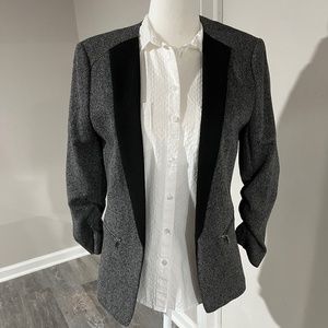H&M Womens Blazer, Herringbone, Size 8